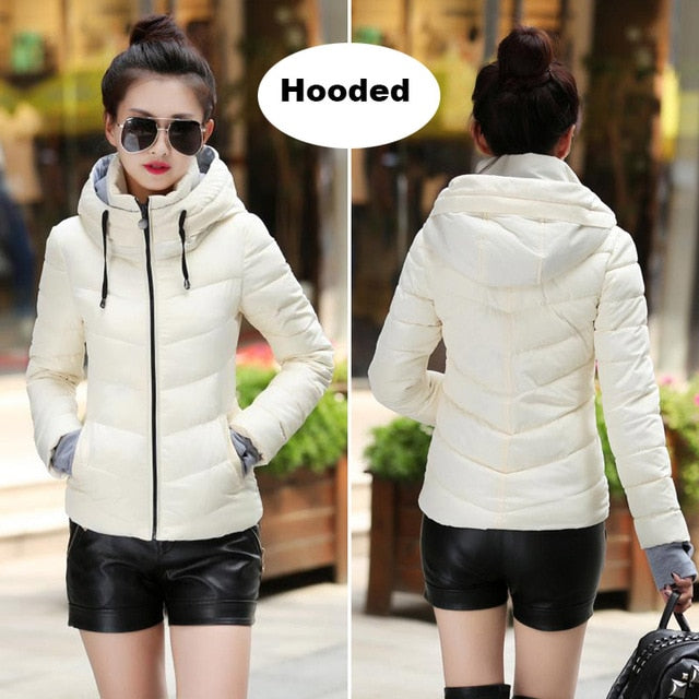 Short Cotton padded women Winter jacket