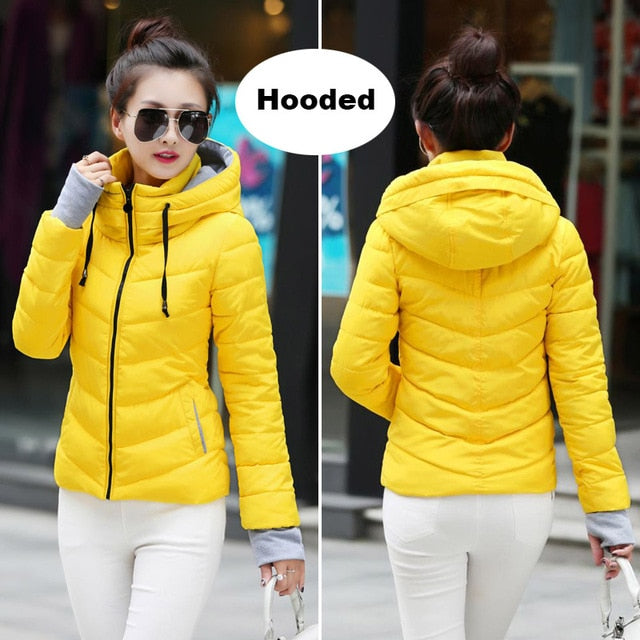 Short Cotton padded women Winter jacket