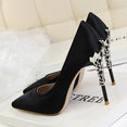 Elegant Metal Carved High Heels Women Pumps