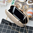 Clutch Bridal Metal Bow Shiny Handbags