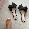 Pointed Bow tie Slippers