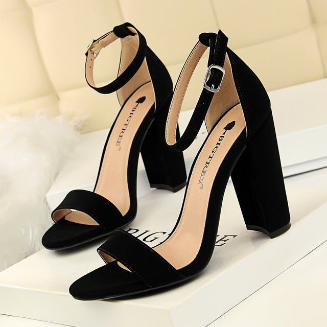 Open Toe Stiletto High Heels Pumps