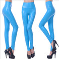 High Elastic Waist Leather Pants