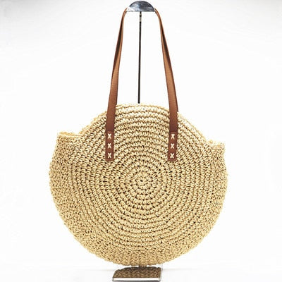 Crossbody Round Straw Shoulder Messenger Handmade HandBags