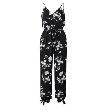 Floral Sleeveless Bodysuits Jumpsuit