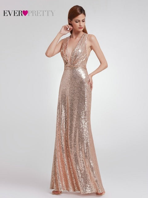 Elegant Pretty Mermaid Sequined Evening Dress