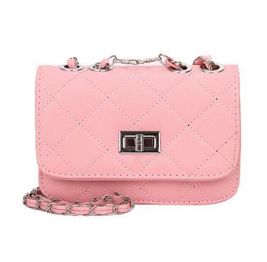 Leather Chain Lozenge Shoulder Handbags