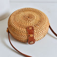 Crossbody Round Straw Shoulder Messenger Handmade HandBags