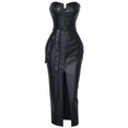 Backless Leather Night Club Wear Dress