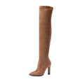 Slip on Over The Knee Thin High Heel Pointed Toe Boots