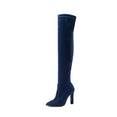 Slip on Over The Knee Thin High Heel Pointed Toe Boots