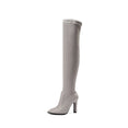 Slip on Over The Knee Thin High Heel Pointed Toe Boots