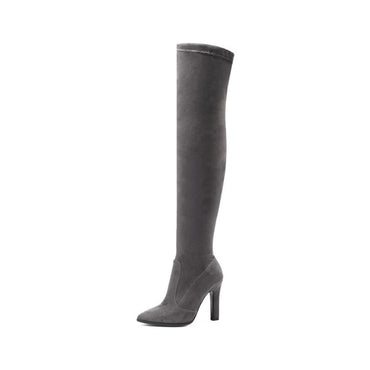 Slip on Over The Knee Thin High Heel Pointed Toe Boots