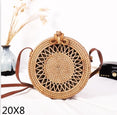 Crossbody Round Straw Shoulder Messenger Handmade HandBags