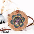 Crossbody Round Straw Shoulder Messenger Handmade HandBags