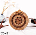 Crossbody Round Straw Shoulder Messenger Handmade HandBags