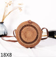 Crossbody Round Straw Shoulder Messenger Handmade HandBags