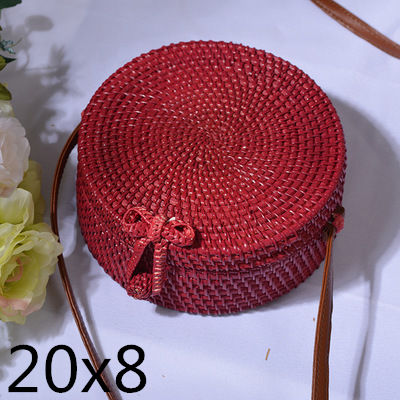 Crossbody Round Straw Shoulder Messenger Handmade HandBags