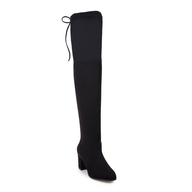 Over The Knee Square High Heel Women Boots