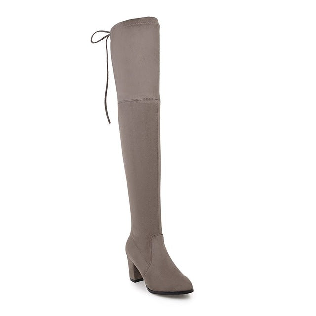 Over The Knee Square High Heel Women Boots