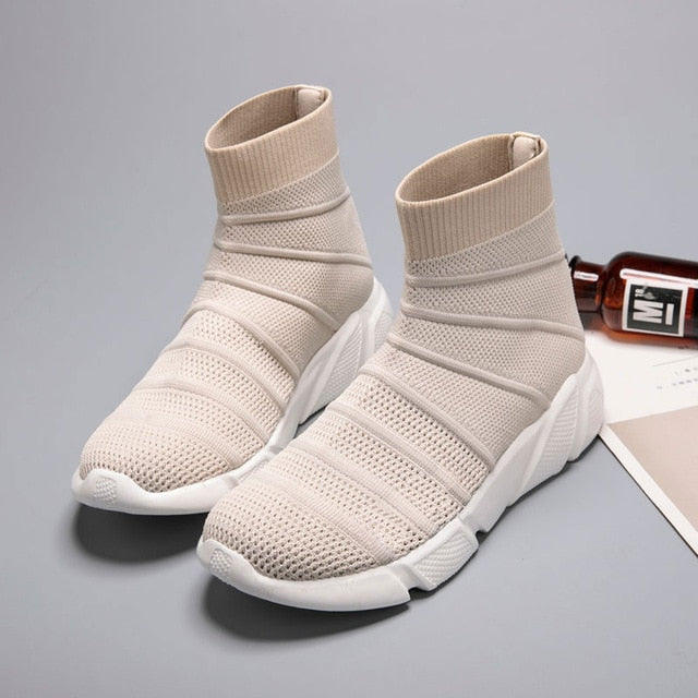 Casual Elasticity Breathable Ankle Boot Sneakers